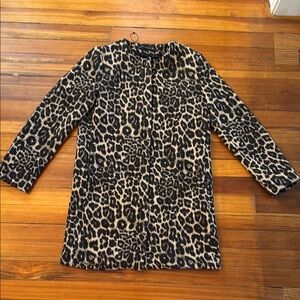 Zara Black and Tan Teddy Jacket